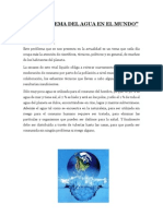 Crisis de Agua en El Mundo