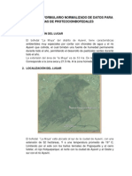 Formulario Normalizado de Datos para Zonas de Proteccion Moya