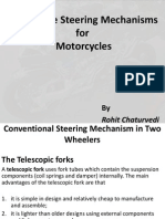 Alternative Steering Mechanisms For Motorcycles