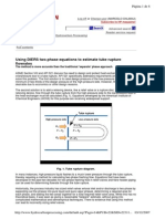 Using DIERS Two-Phase Equations To Estimate Tube Rupture Flowrates