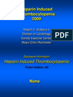 Heparin Induced Thrombocytopenia 2009