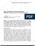 Seilacher 84 Late Precambrian and Early Cambrian Metazoa: Preservational or Real Extinctions?