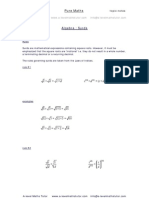 Surds, Algebra Revision Notes From A-Level Maths Tutor