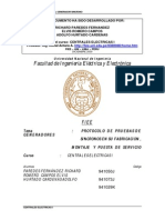 Protocolo de Pruebas de Los Generadores S Ncronos PDF