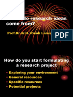 Where Do Research Ideas Come From