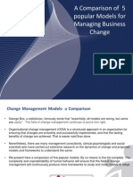 A Comparison of 5 Popular Models For Managing Business Change