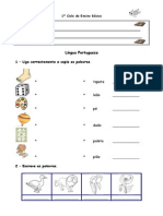 Fichas de Avaliação - 1.º Ano