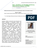 Formulation and Evaluation of Fast Disintegrating Tablet of Diclofenac Sodium