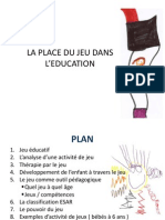 La Place Du Jeu Dans L'education