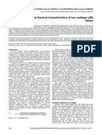 Harmonics and Thermal Characteristics of Low Wattage LED Lamps