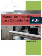 Manual Controle Patrimonial IFPA CAMPUS - 2013