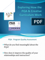 Exploring How The PQA and Creative Curriculum Work Together