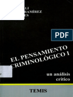 El Pensamiento Criminologico Tomo I Bergalli PDF