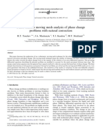 Finite Element Moving Mesh Analysis of Phase Change Problems With Natural Convection