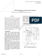 Ijert Ijert: Control of Three Phase BLDC Motor Using Fuzzy Logic Controller