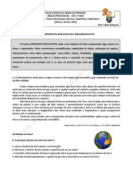 Texto Expositivo-Explicativo e Argumentativo