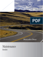 MB C Klasse Maintenance Booklet