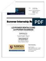 Final Report On Leypower Rentals