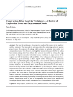 Construction Delay Analysis Techniques