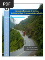 Ing - Oscar Vargas - Experiencia de Conservación de Carreteras Por Administración Directa y Por Contratos