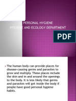 Personal Hygiene Hygiene and Ecology Department