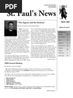 St. Paul's News - March, 2008