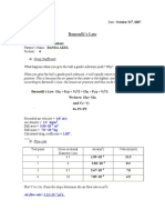 Bernoulli's Law Report