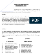 Libreto Licenciatura Promoción 2013