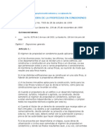 Ley Reguladora de La Propiedad en Condominio (Ampliada Por Profe)