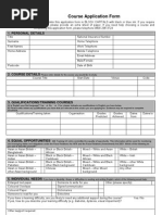 MG Training Application Form