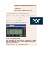 Instalación y Configuración de Simplecast para Emisión de Audio en Internet