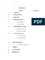 Title Page No: 2. Objective 3. System Analysis