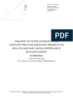 Mortuary Practices Bodies and Persons in The Neolithic and Early-Middle Copper Age of Southeast Europe