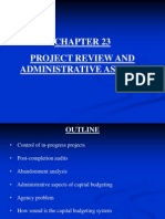 Chapter 23 Project Review and Administrative Aspects