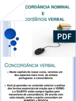 Concordância Nominal e Verbal