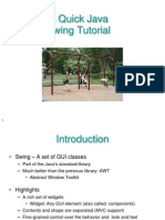 A Quick Java Swing Tutorial