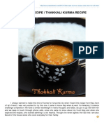 Tomato Kurma Recipe Thakkali Kurma Recipe