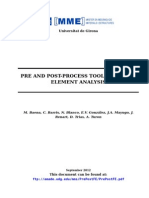 Pre and Post-Process Tools in Finite Element Analysis: Universitat de Girona