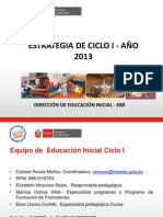 Planificación Ciclo I 23 Enero 2013