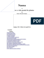 Nanna Ou Sobre A Vida Mental de Plantas - Português-Gustav Theodor Fechner