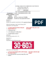 Evaluacion Nacional Ingles IV Corregido 200 Puntos