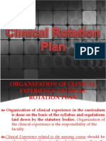 Clinical Rotation Plan