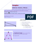 Types of Triangles: Isosceles, Equilateral, Scalene, Obtuse. .