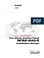 NFS2-640/E: Fire Alarm Control Panel Installation Manual