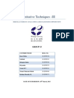 Quantitative Techniques - III: Merck & Company: Evaluating A Drug Licensing Oppurtunity