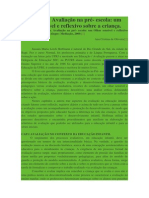 RESENHA Avaliação Na Pré - Escola Um Olhar Sensível e Reflexivo Sobre A Criança