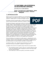 El Mimo Y La Pantomima Unidad Didáctica Completa de Expresión Corporal