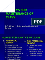 Surveys For Maint'Ce Class