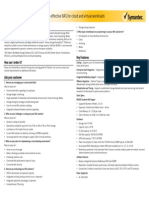 Symantec FileStore N8300 Cheat Sheet