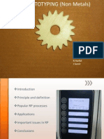 Rapid Prototyping (Non Metals) : Aldi Manikanth Me10b004 Harilal Ramesh Me10b029 Sumit Jadhav Me10b017